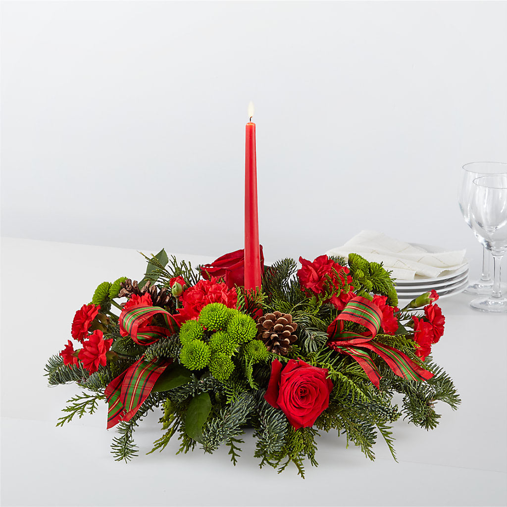 By the Candlelight Centerpiece – The Happy Florist, Sanford FL