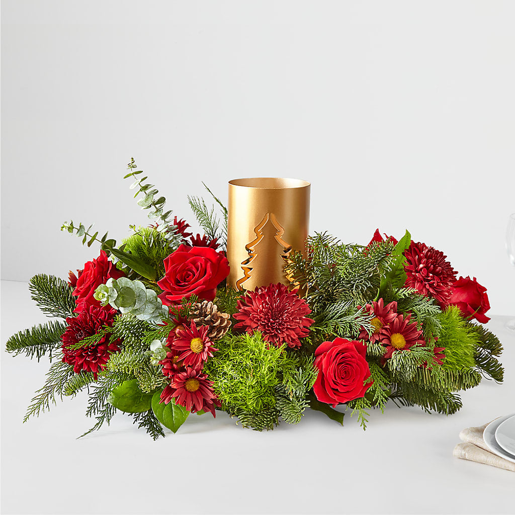 Toast the Season Centerpiece – The Happy Florist, Sanford FL