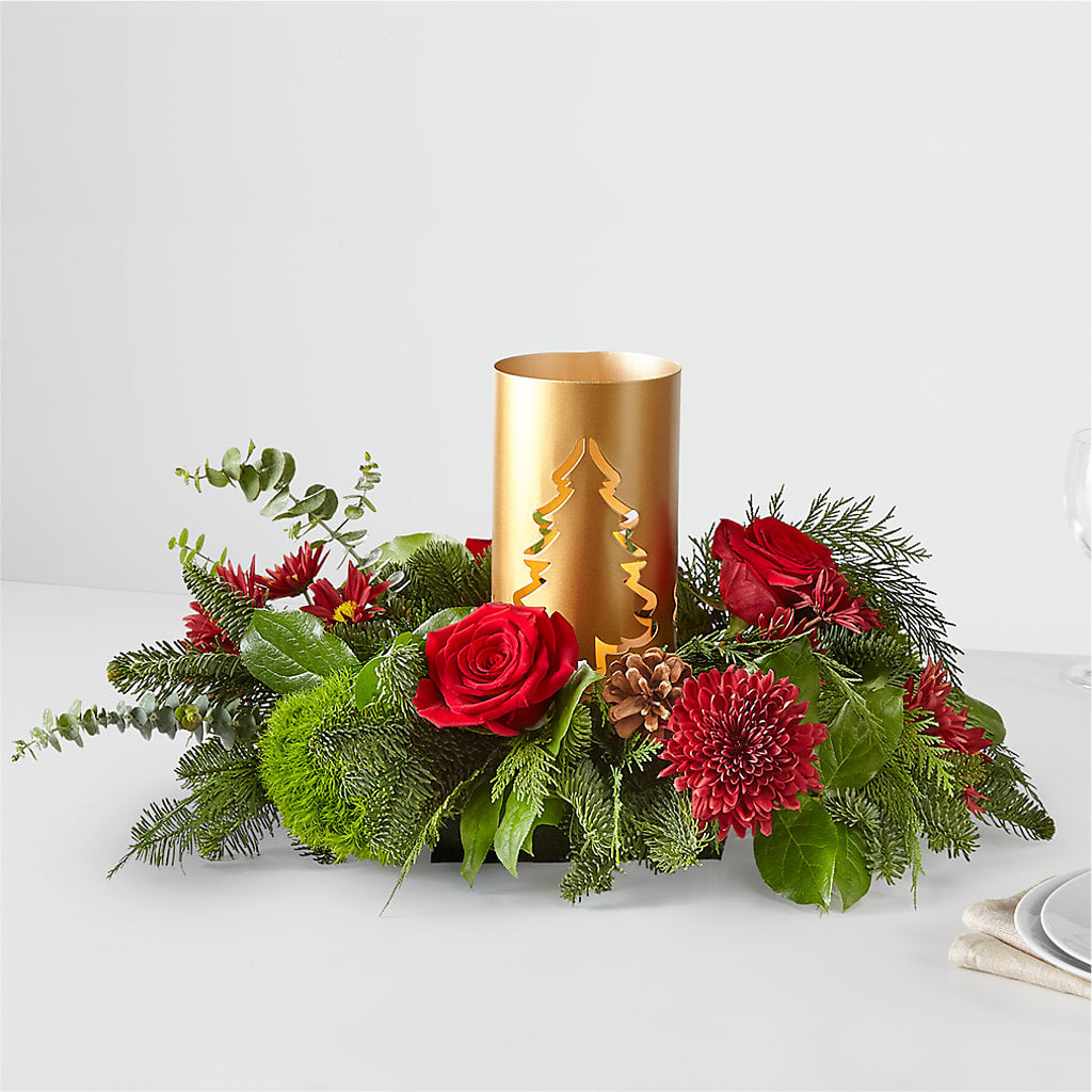 Toast the Season Centerpiece – The Happy Florist, Sanford FL