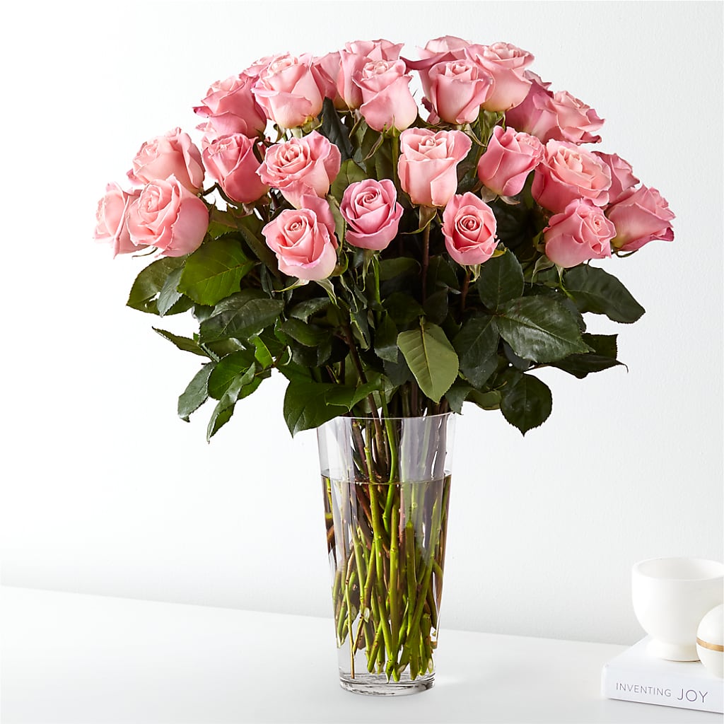 Long Stem Pink Rose Bouquet – The Happy Florist, Sanford FL