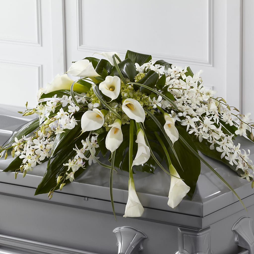 Angel Wings Casket Spray – The Happy Florist, Sanford FL