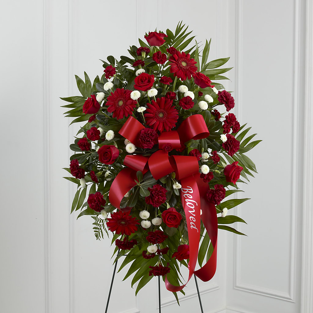 Treasured Memories Standing Spray – The Happy Florist, Sanford FL