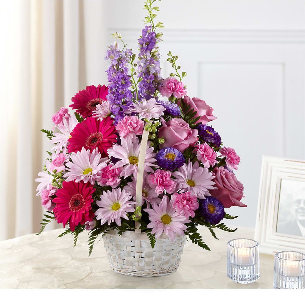Pastel Peace Basket – The Happy Florist, Sanford FL