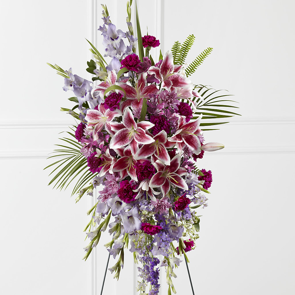 Tender Touch Standing Spray – The Happy Florist, Sanford FL