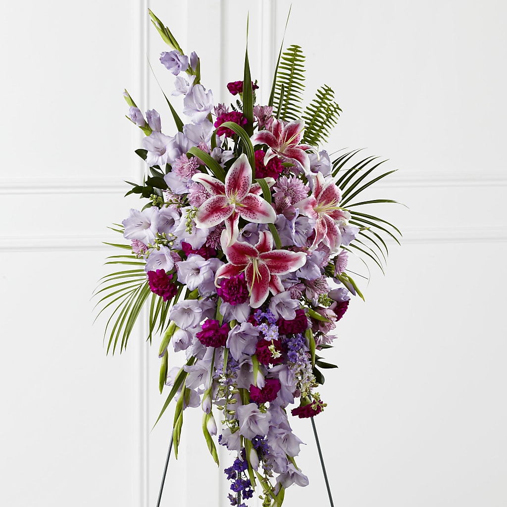 Tender Touch Standing Spray – The Happy Florist, Sanford FL