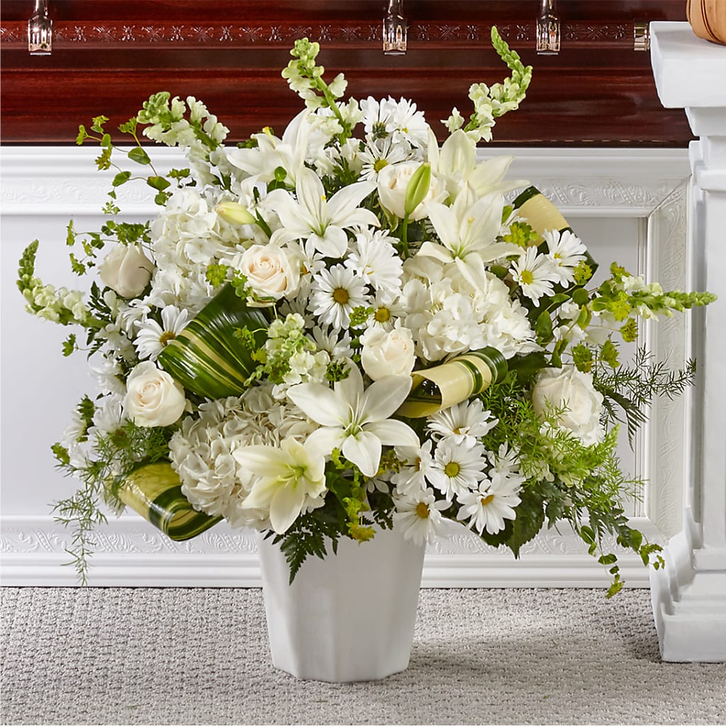 Thoughts of Tranquility Floor Basket – The Happy Florist, Sanford FL