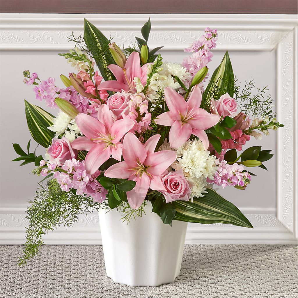 Simply Serene Floor Basket – The Happy Florist, Sanford FL