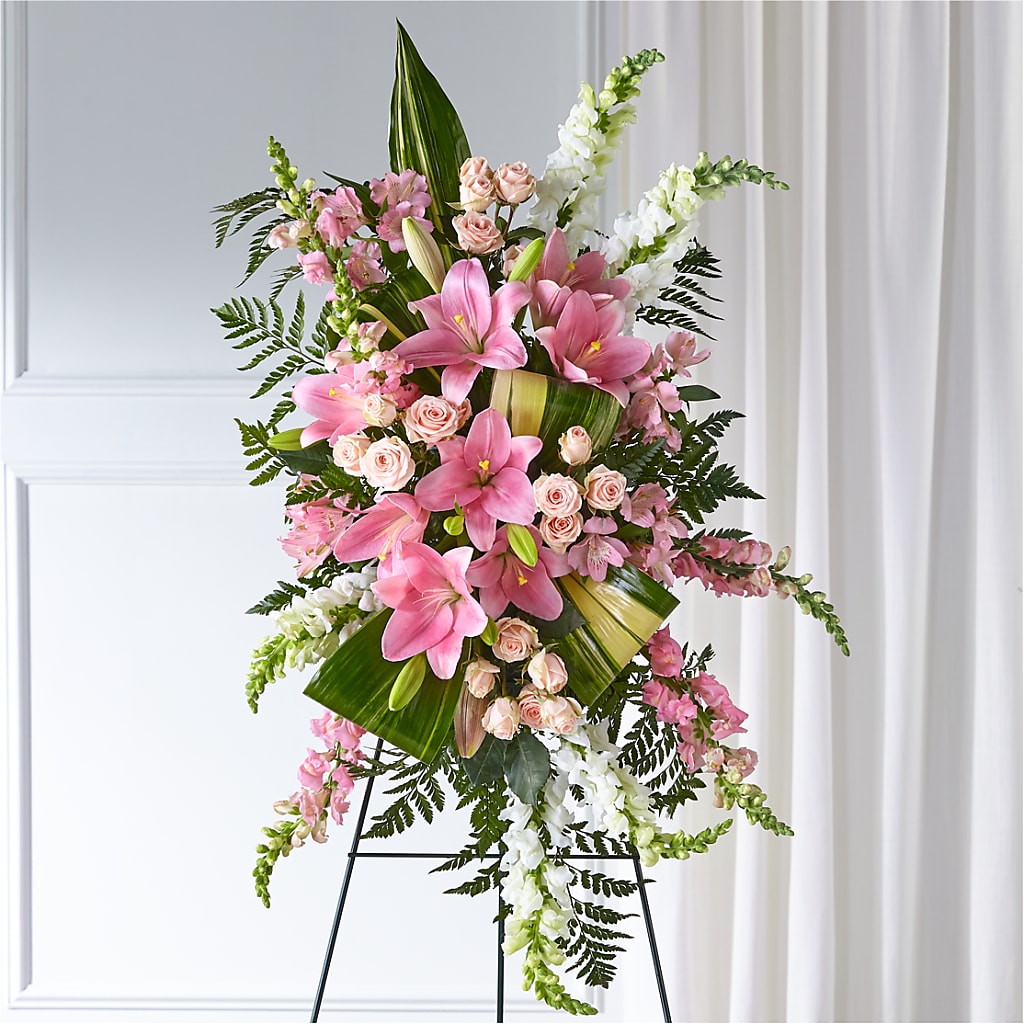 Elegant Embrace Standing Spray – The Happy Florist, Sanford FL