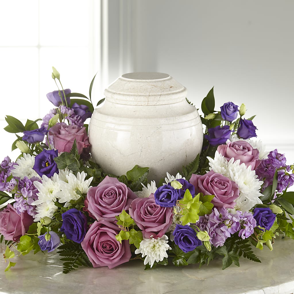 Blooming Sympathy Cremation Adornment – The Happy Florist, Sanford FL