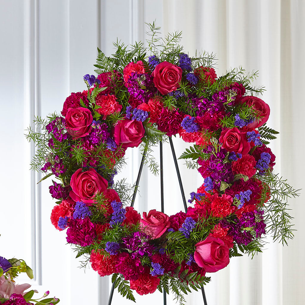 Calming Colors Wreath – The Happy Florist, Sanford FL