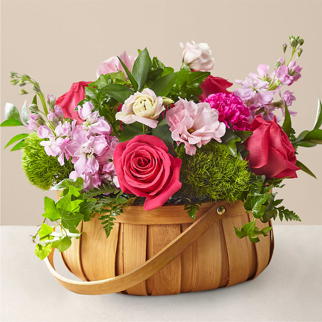 Radiance in Bloom Basket – The Happy Florist, Sanford FL