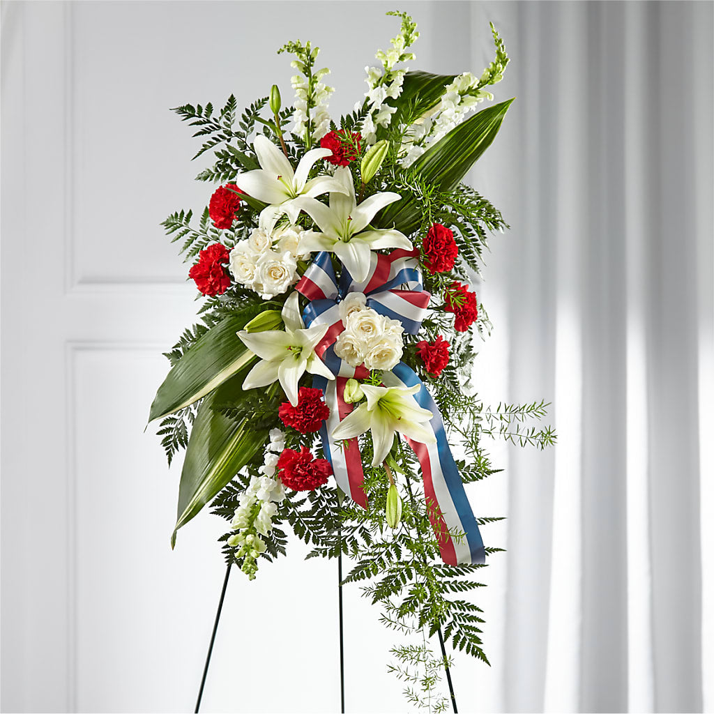 Stars of Life Standing Spray – The Happy Florist, Sanford FL