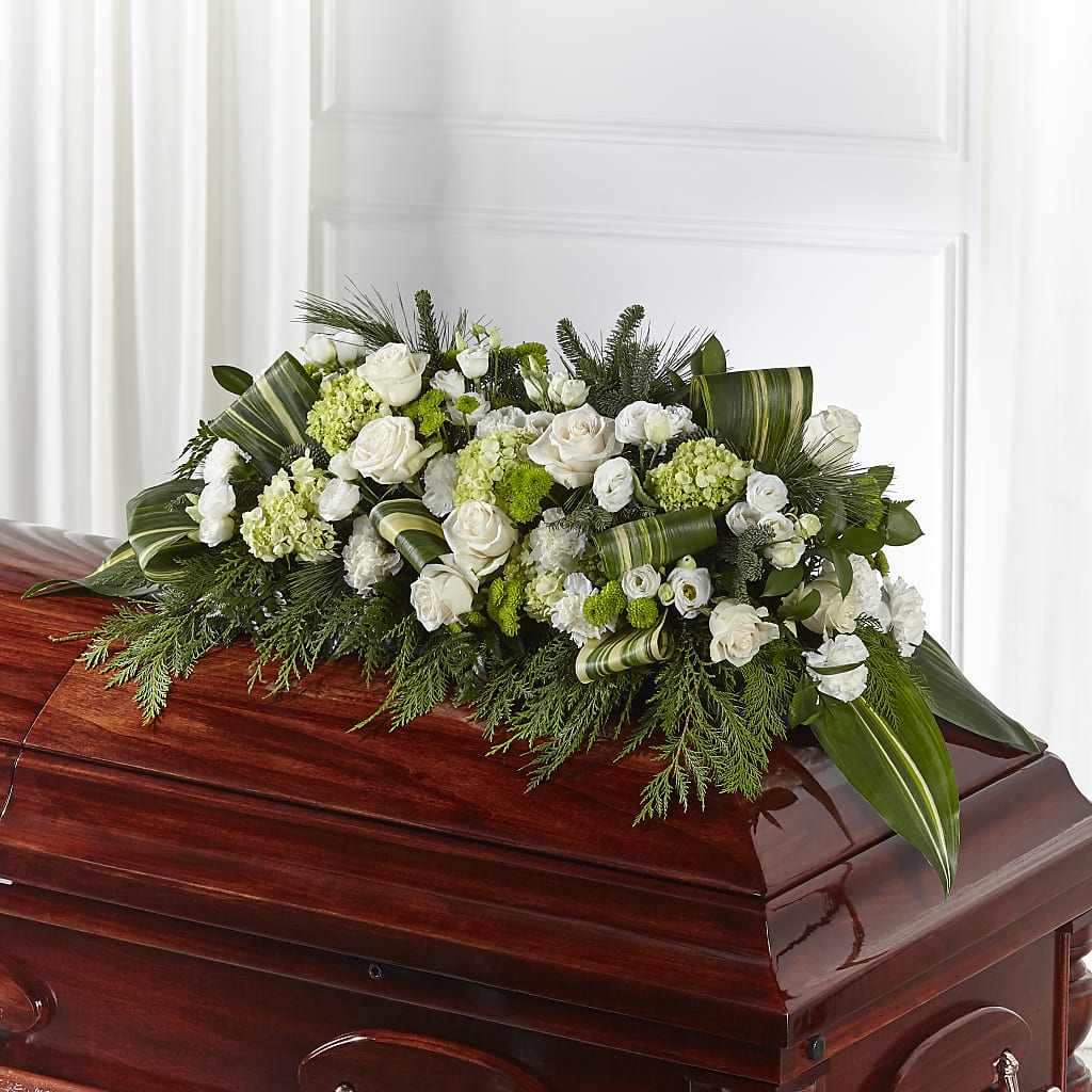 Hopeful Gesture Casket Spray – The Happy Florist, Sanford FL