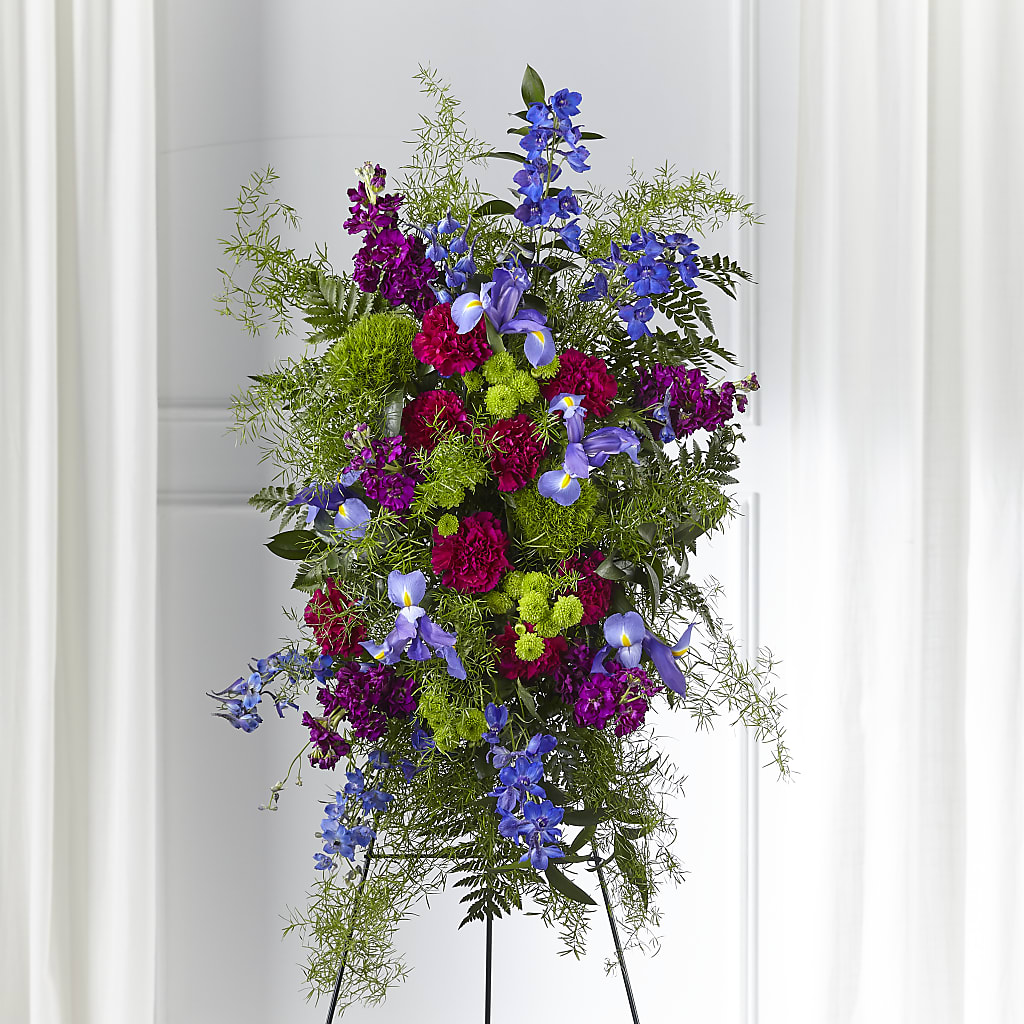 Heavenly Skies Standing Spray – The Happy Florist, Sanford FL
