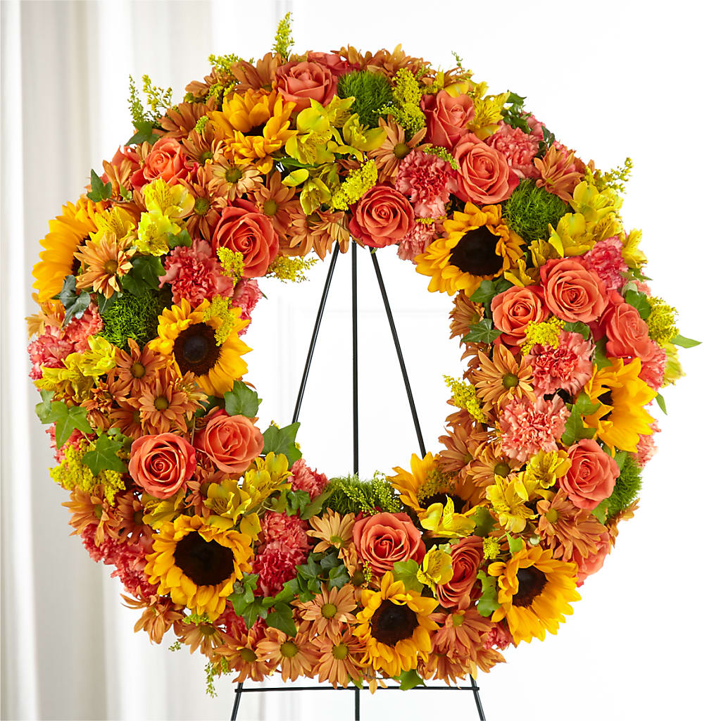 Autumnal Memories Wreath (Standard) – The Happy Florist, Sanford FL