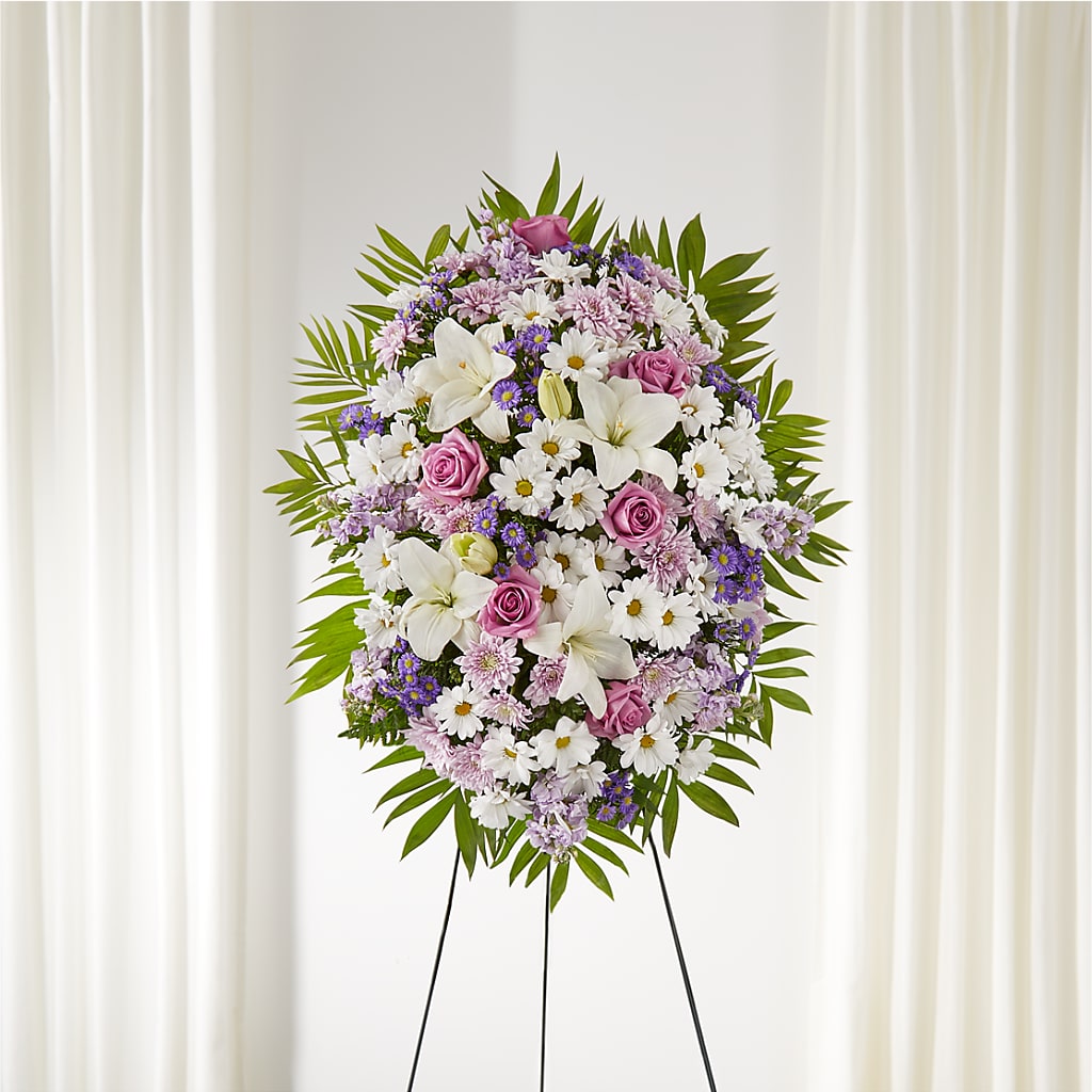 Surrounded by Love Standing Spray – The Happy Florist, Sanford FL