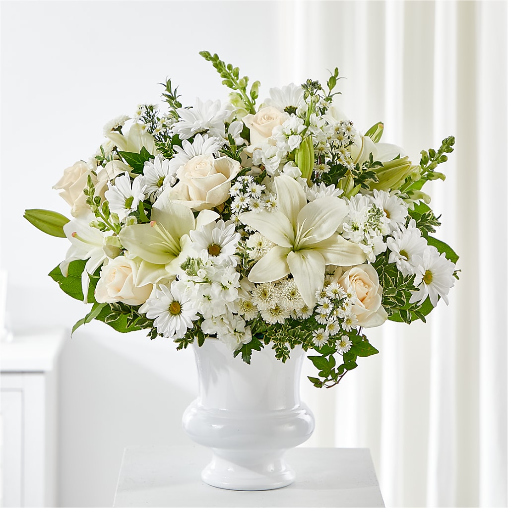 Uplifting Urn Arrangement – The Happy Florist, Sanford FL