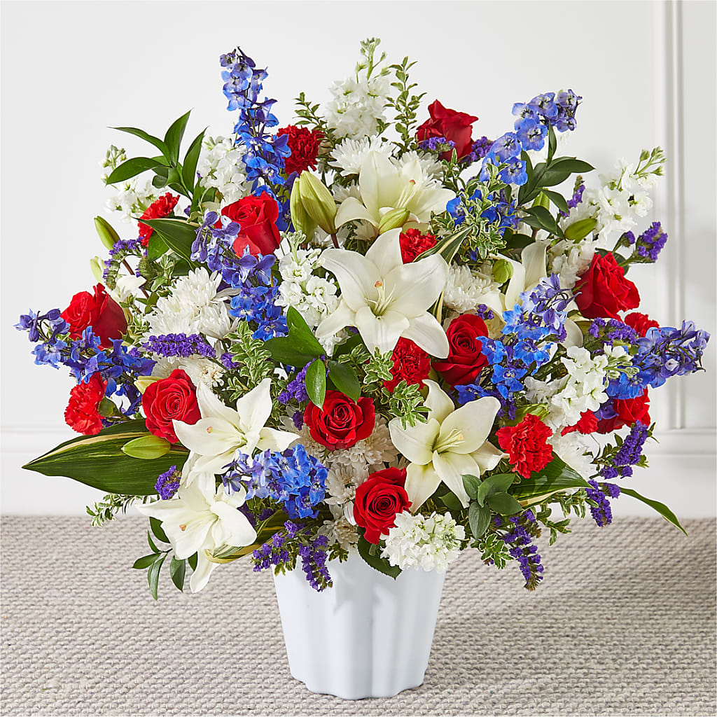 Consoled Floor Basket – The Happy Florist, Sanford FL