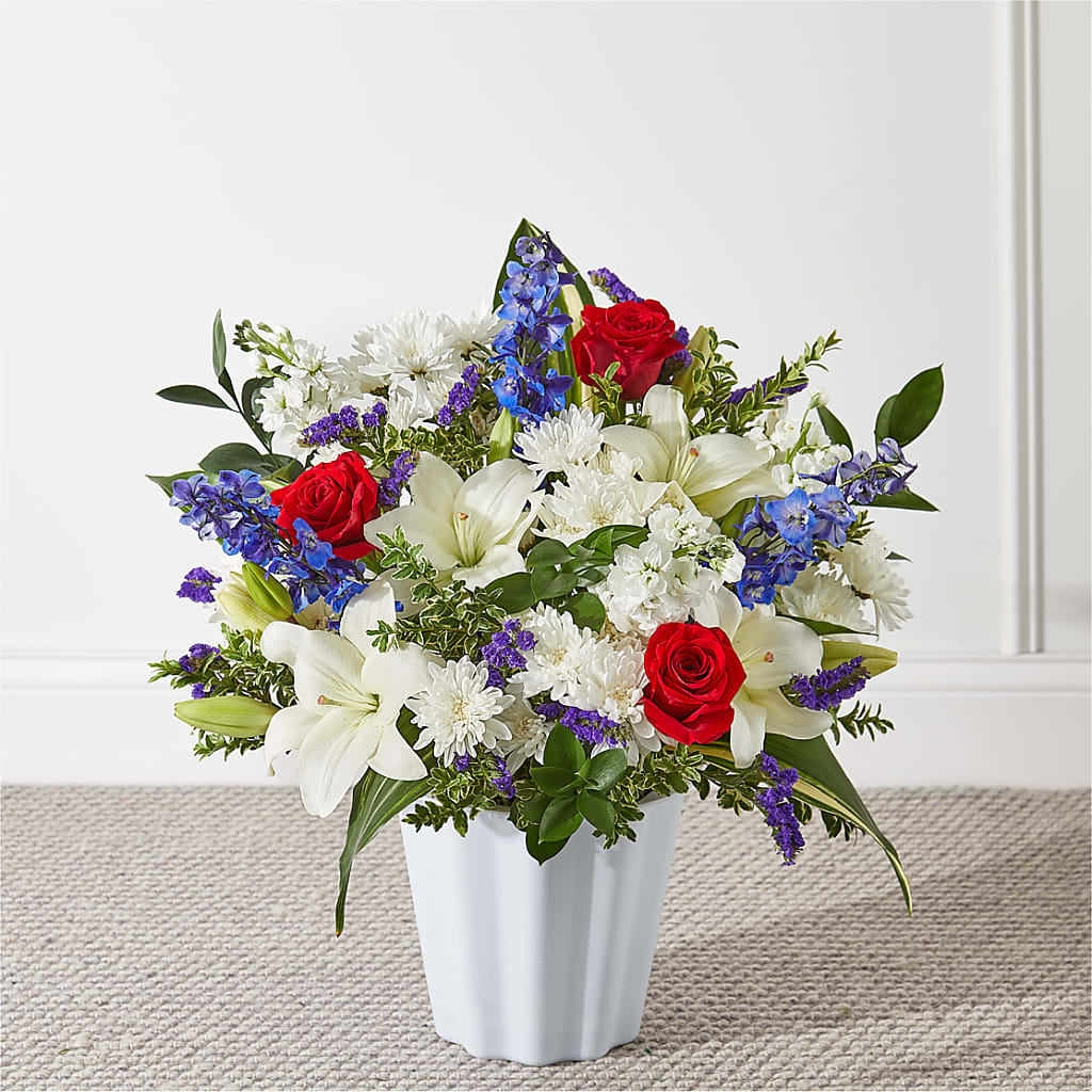 Consoled Floor Basket – The Happy Florist, Sanford FL