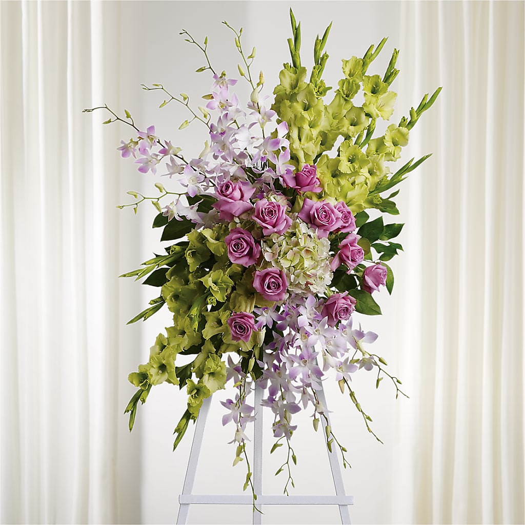 Lasting Legacy Standing Spray – The Happy Florist, Sanford FL