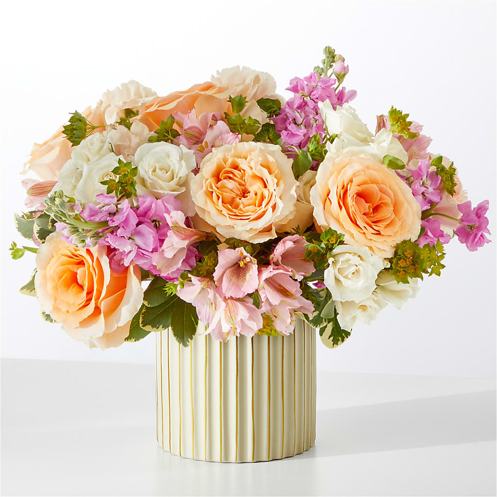 Paradise Bouquet with Ivory Vase – The Happy Florist, Sanford FL