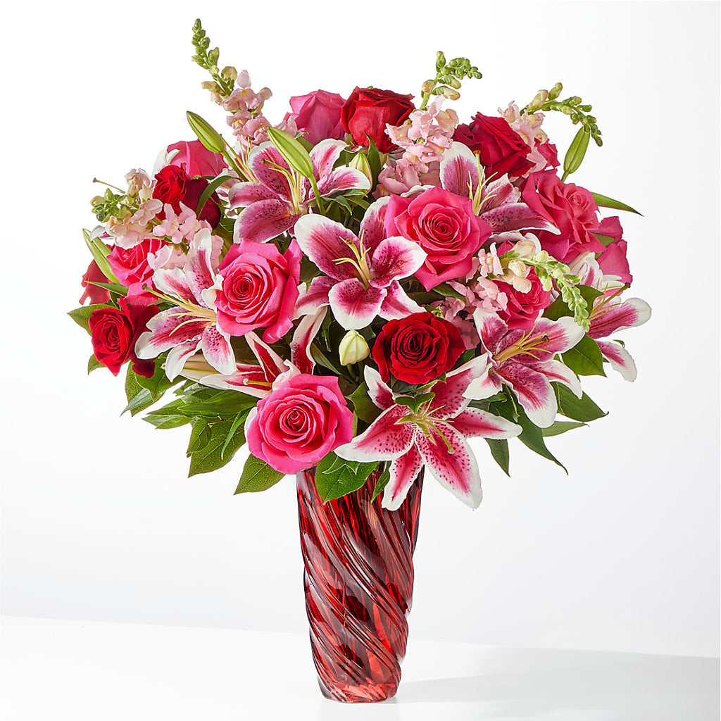 Always You Bouquet with Luxe Swirl Vase – The Happy Florist, Sanford FL