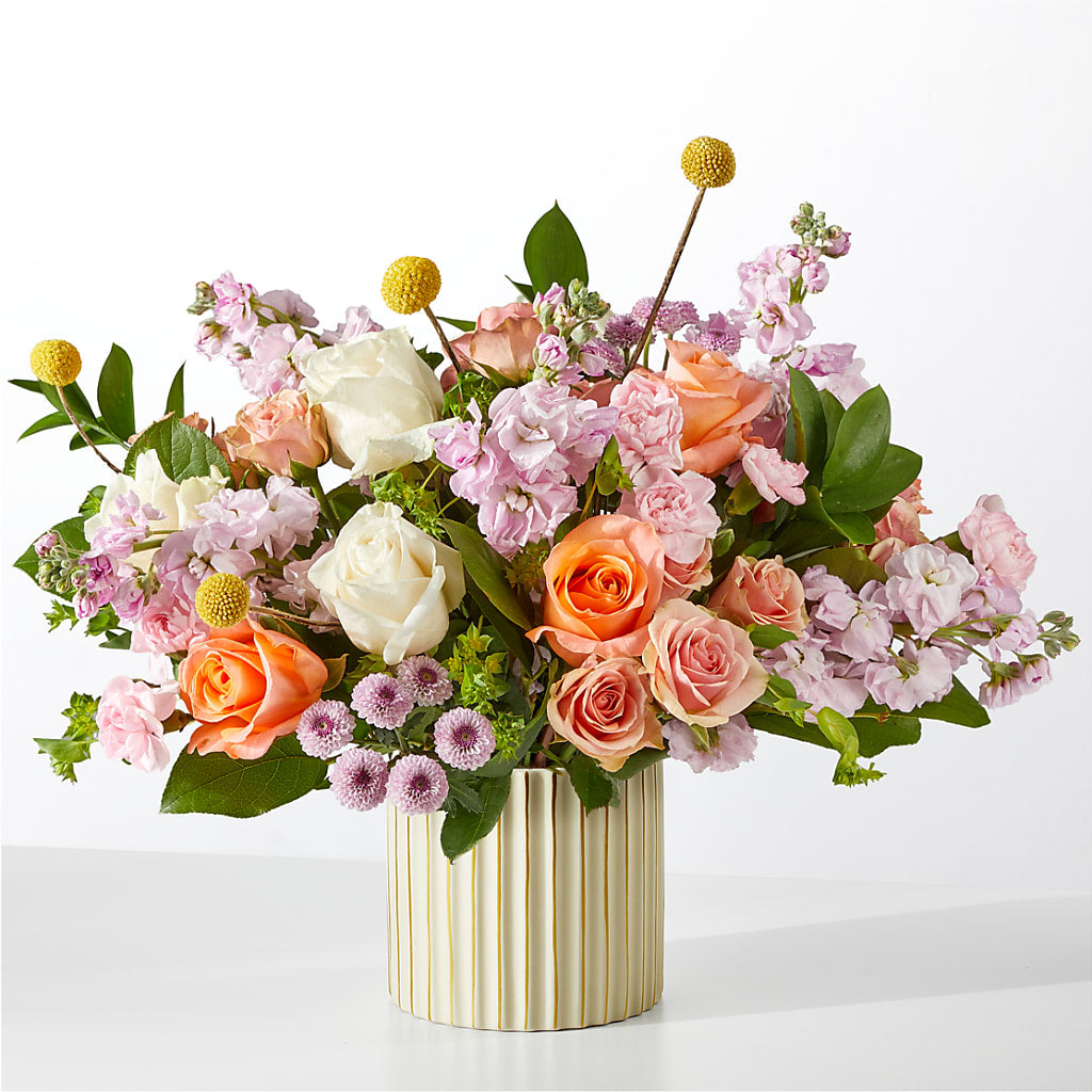French Market Bouquet with Ivory Vase – The Happy Florist, Sanford FL