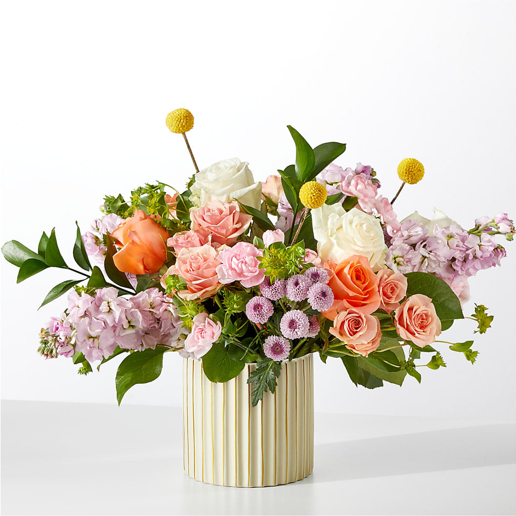French Market Bouquet with Ivory Vase – The Happy Florist, Sanford FL