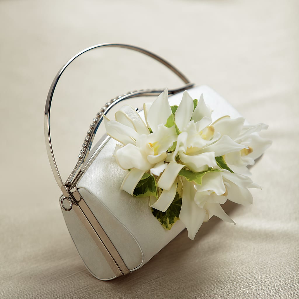 White Purse Decor – The Happy Florist, Sanford FL