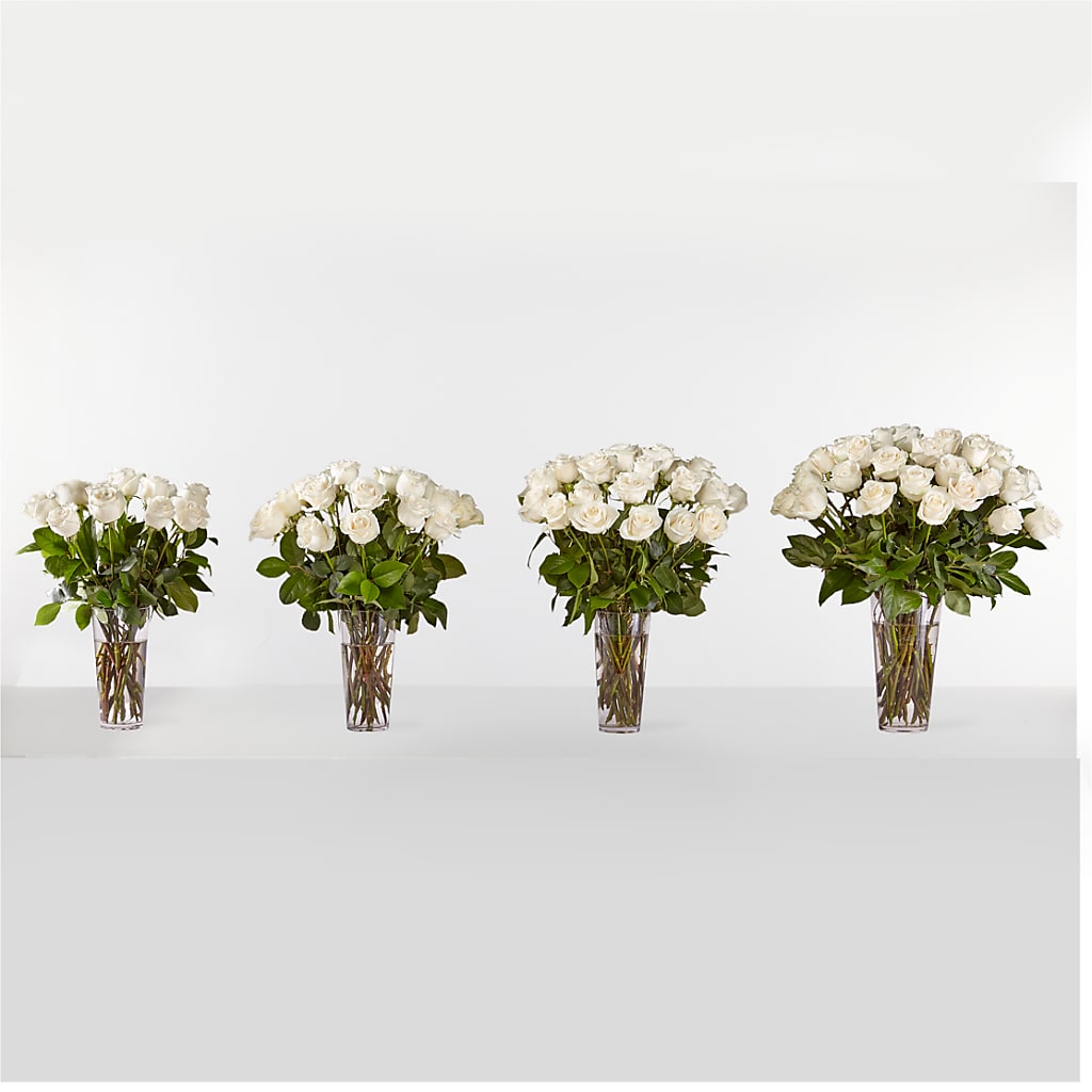 Long Stem White Rose Bouquet –  The Happy Florist, Sanford FL