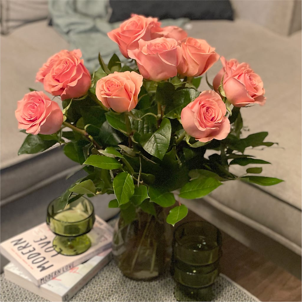 Long Stem Pink Rose Bouquet –  The Happy Florist, Sanford FL