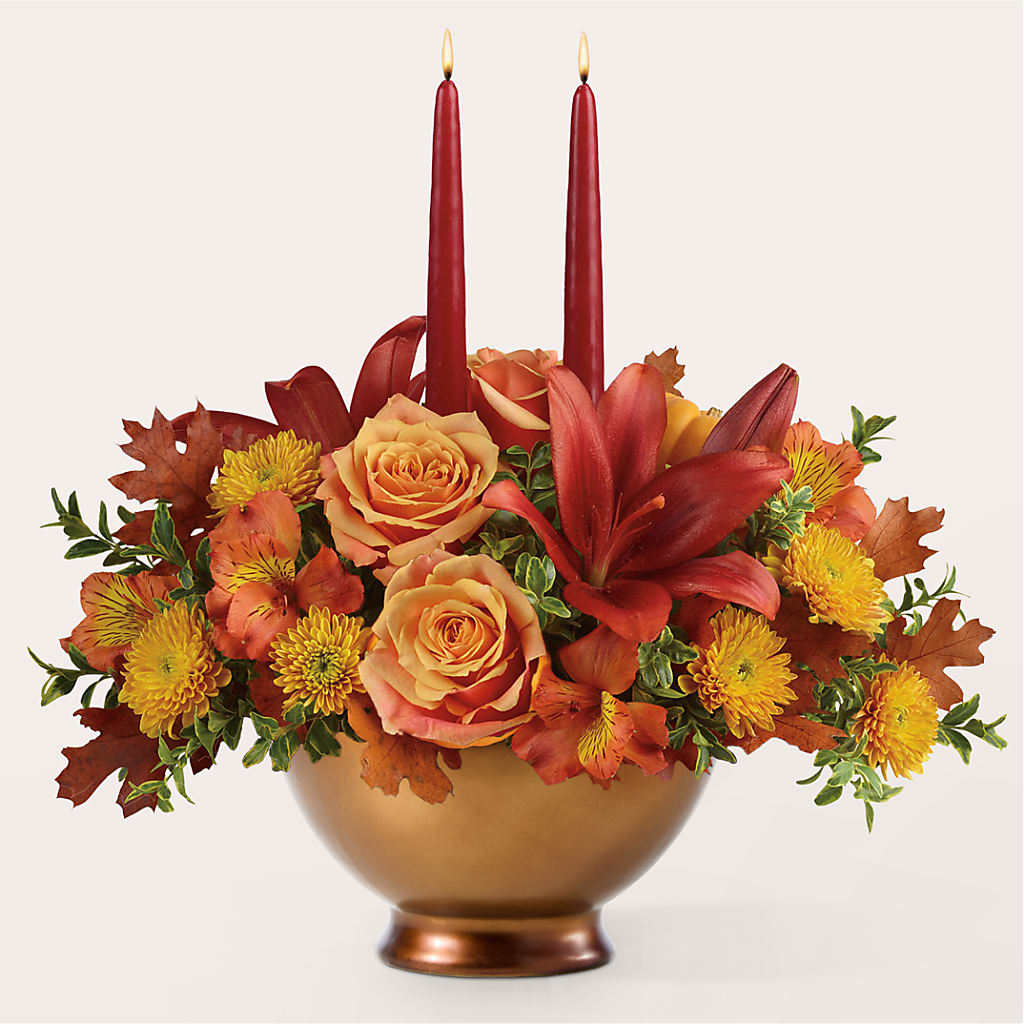 Harvest Table Centerpiece –  The Happy Florist, Sanford FL