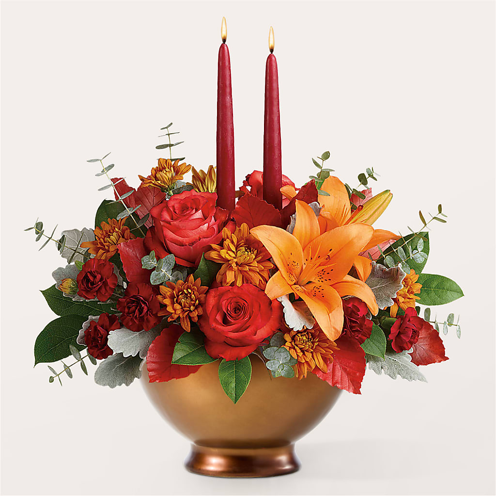 Fruits of Fall Centerpiece –  The Happy Florist, Sanford FL