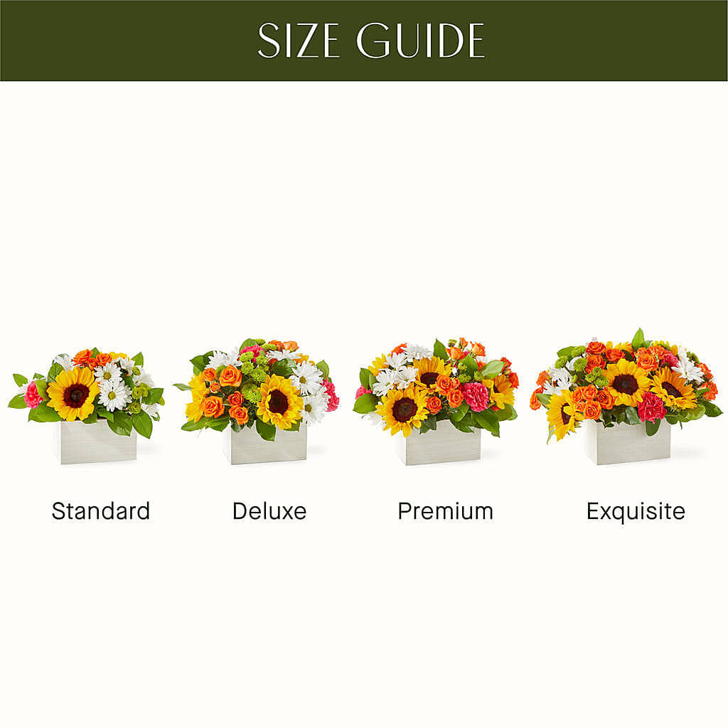 Sun-drenched Blooms Box Bouquet –  The Happy Florist, Sanford FL