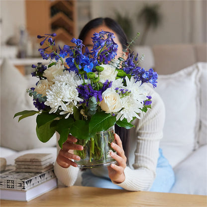 Cerulean Waves Bouquet –  The Happy Florist, Sanford FL