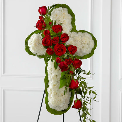 Floral Cross Easel –  The Happy Florist, Sanford FL