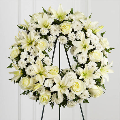 Treasured Tribute Wreath –  The Happy Florist, Sanford FL