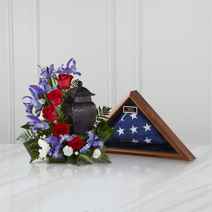 Patriotic Tribute Arrangement –  The Happy Florist, Sanford FL