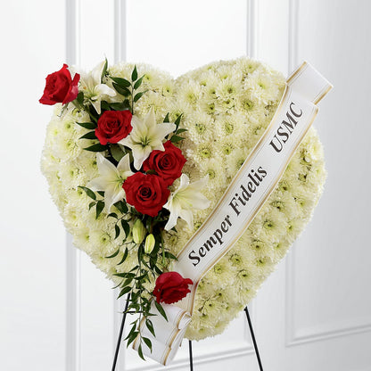 Heartfelt Hero Standing Heart –  The Happy Florist, Sanford FL