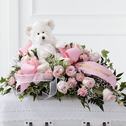 Touch of Sympathy Casket Spray –  The Happy Florist, Sanford FL