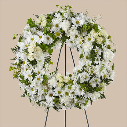 Faithful Wishes Wreath –  The Happy Florist, Sanford FL