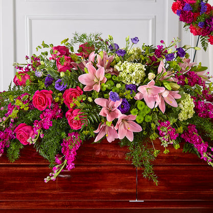Radiant Tribute Casket Spray –  The Happy Florist, Sanford FL