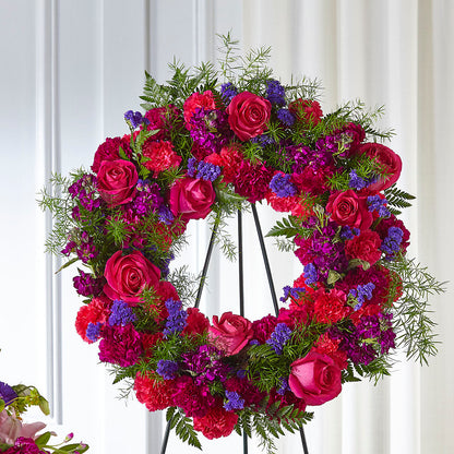 Calming Colors Wreath –  The Happy Florist, Sanford FL