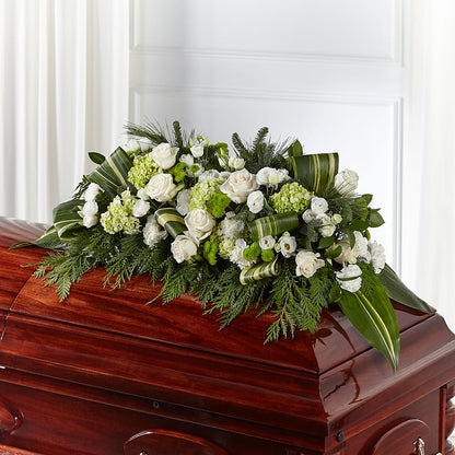 Hopeful Gesture Casket Spray –  The Happy Florist, Sanford FL