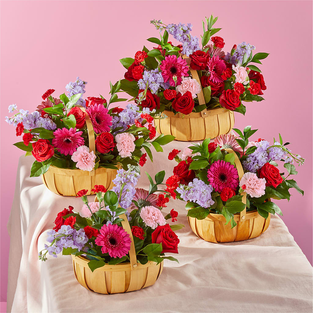 Pink Picnic Basket –  The Happy Florist, Sanford FL