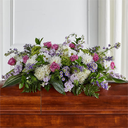 Meadows of Serenity Casket Spray –  The Happy Florist, Sanford FL