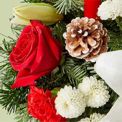 Seasonal Festivities Centerpiece –  The Happy Florist, Sanford FL