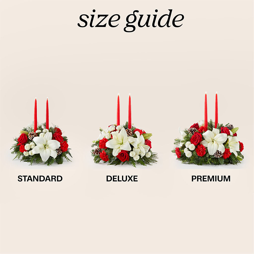 Seasonal Festivities Centerpiece –  The Happy Florist, Sanford FL