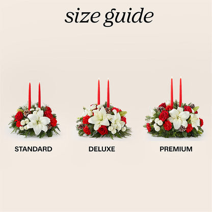 Seasonal Festivities Centerpiece –  The Happy Florist, Sanford FL
