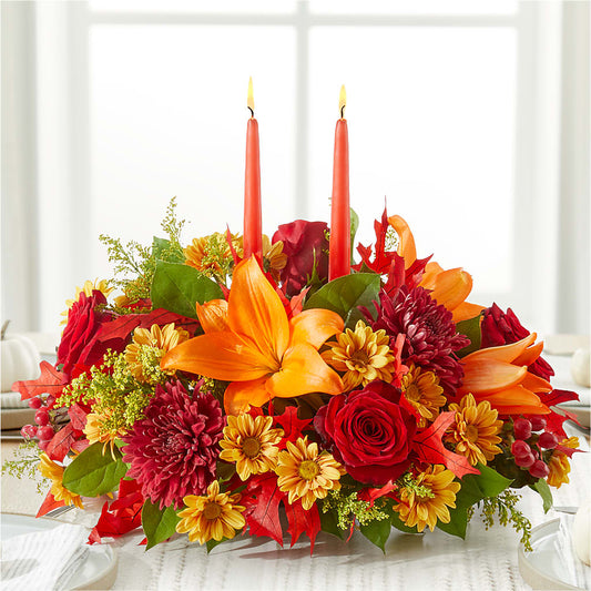 Autumn's Embrace Centerpiece –  The Happy Florist, Sanford FL